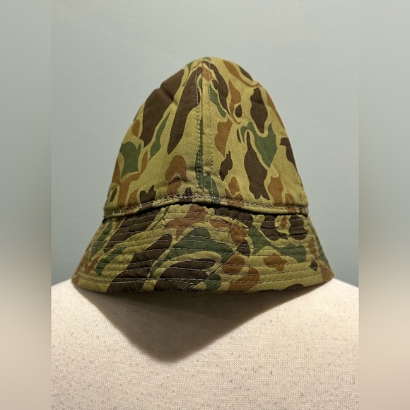 Vintage Old Skool Camo camouflage padded hunting hat - Picture 4 of 6